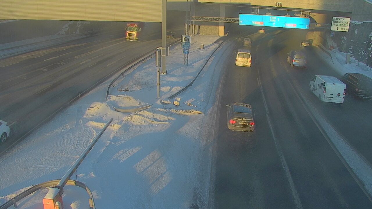 Kelikamerat Kuva Tie 101 Mestarintunneli, puomi länsi, Espoo, Uusimaa