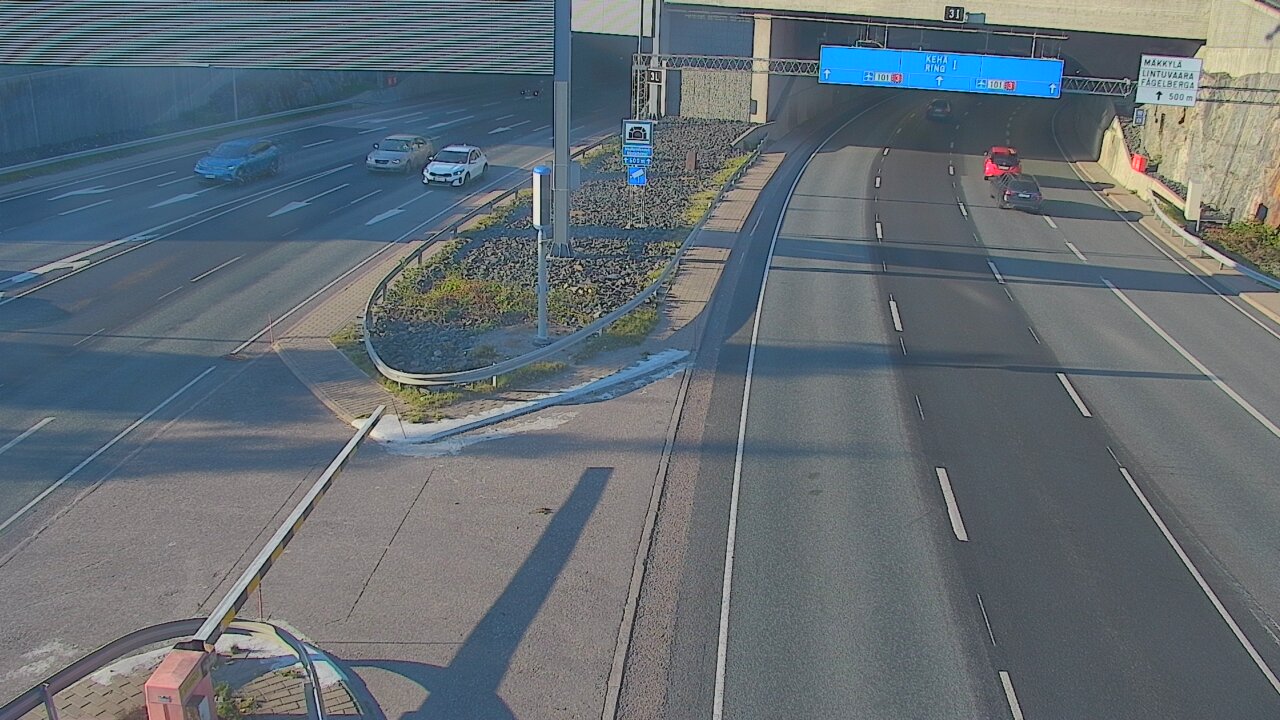 Kelikamerat Kuva Tie 101 Mestarintunneli, puomi länsi, Espoo, Uusimaa