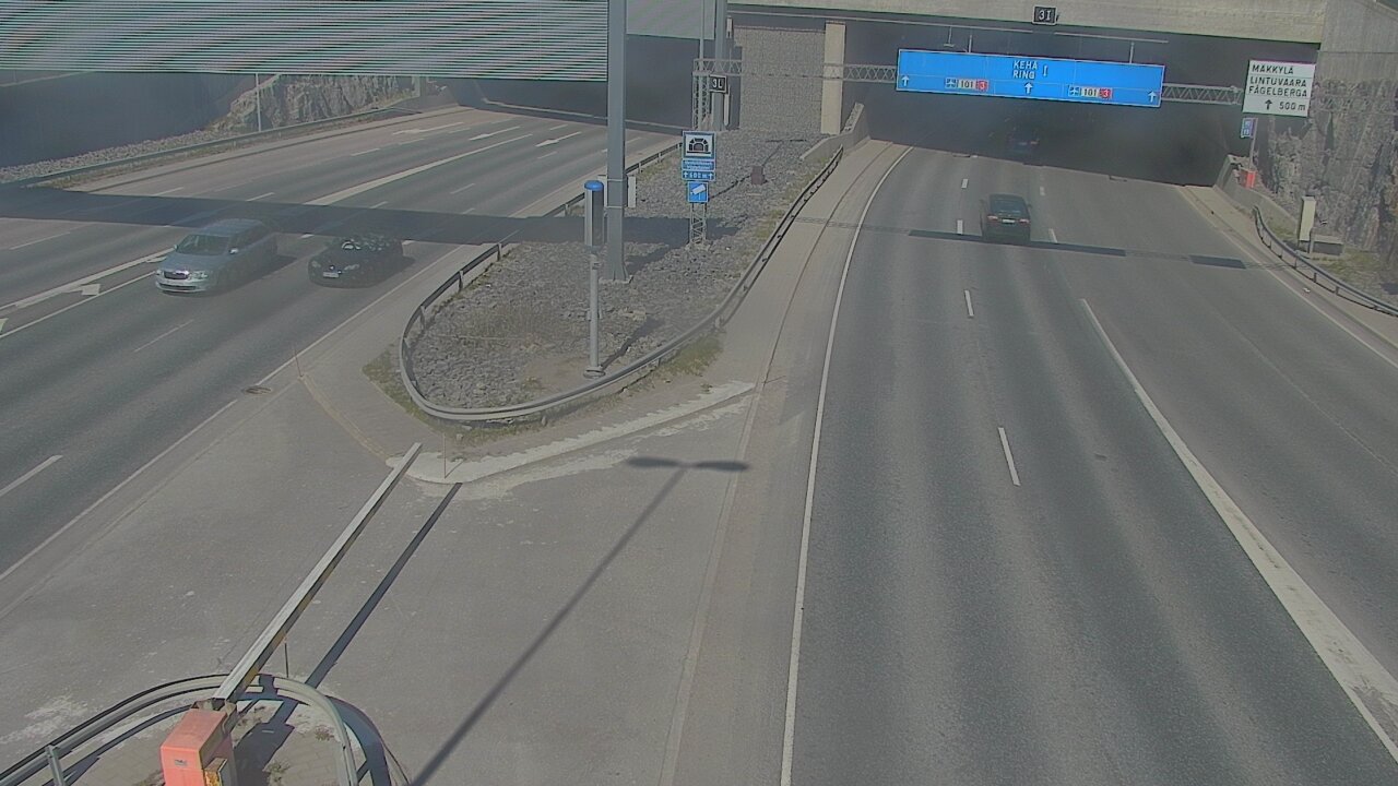 Kelikamerat Kuva Tie 101 Mestarintunneli, puomi länsi, Espoo, Uusimaa