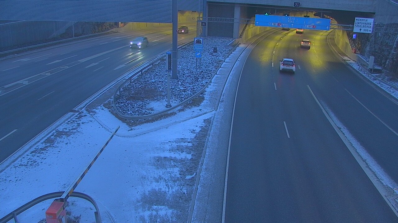 Kelikamerat Kuva Tie 101 Mestarintunneli, puomi länsi, Espoo, Uusimaa