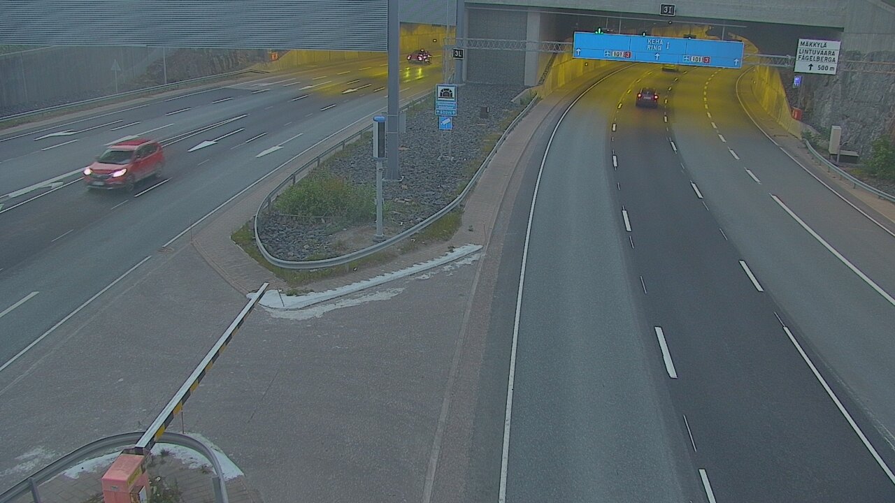 Kelikamerat Kuva Tie 101 Mestarintunneli, puomi länsi, Espoo, Uusimaa