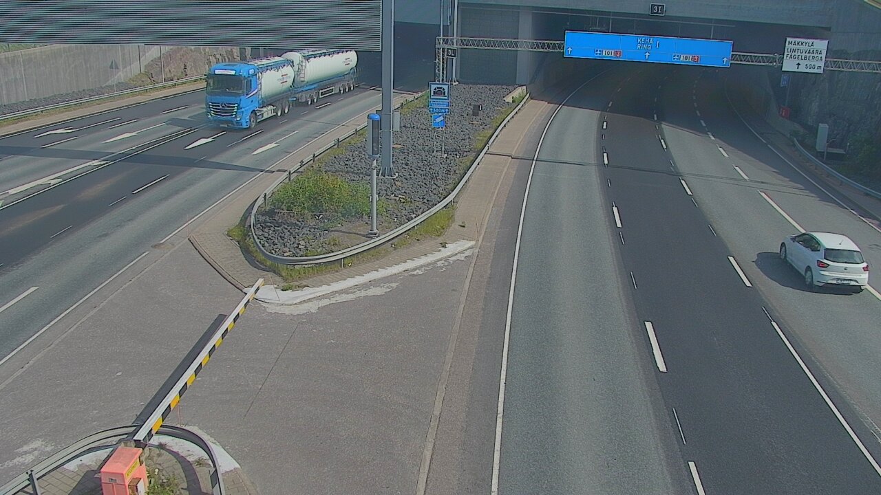 Kelikamerat Kuva Tie 101 Mestarintunneli, puomi länsi, Espoo, Uusimaa