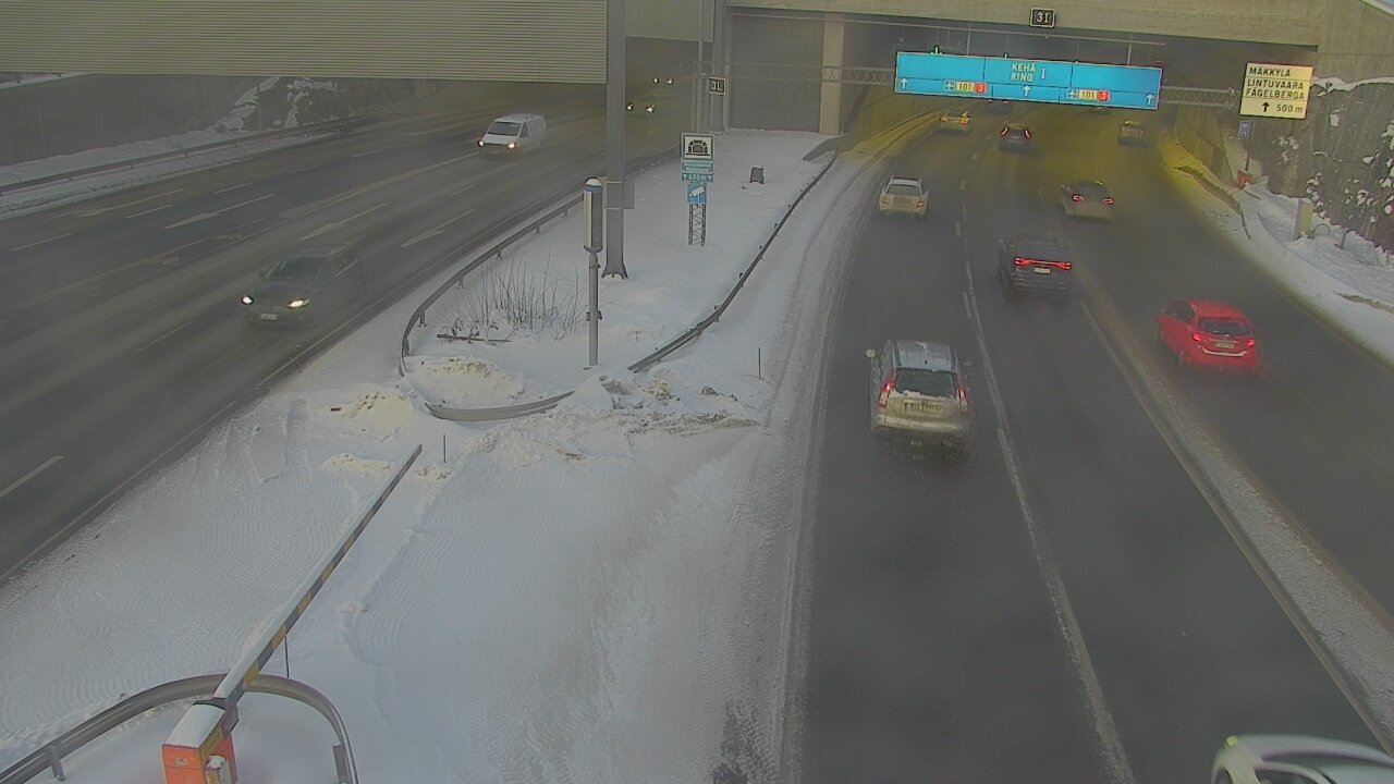 Kelikamerat Kuva Tie 101 Mestarintunneli, puomi länsi, Espoo, Uusimaa