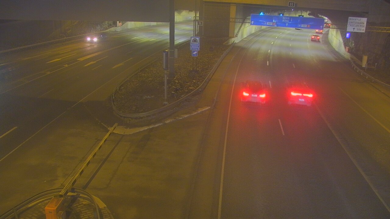 Weather Camera Image Väg 101 Mestarintunneli, puomi, Espoo, Uusimaa