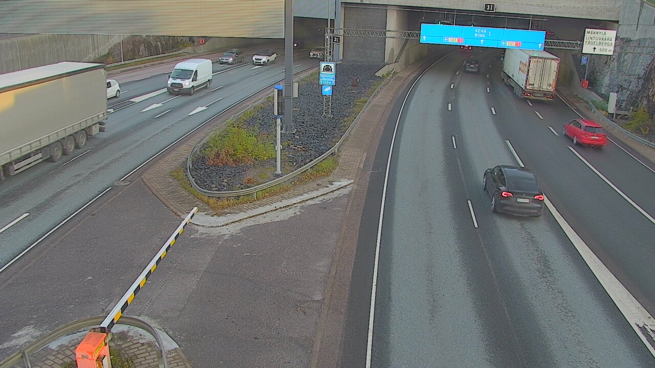 Kelikamerat Kuva Tie 101 Mestarintunneli, puomi länsi, Espoo, Uusimaa