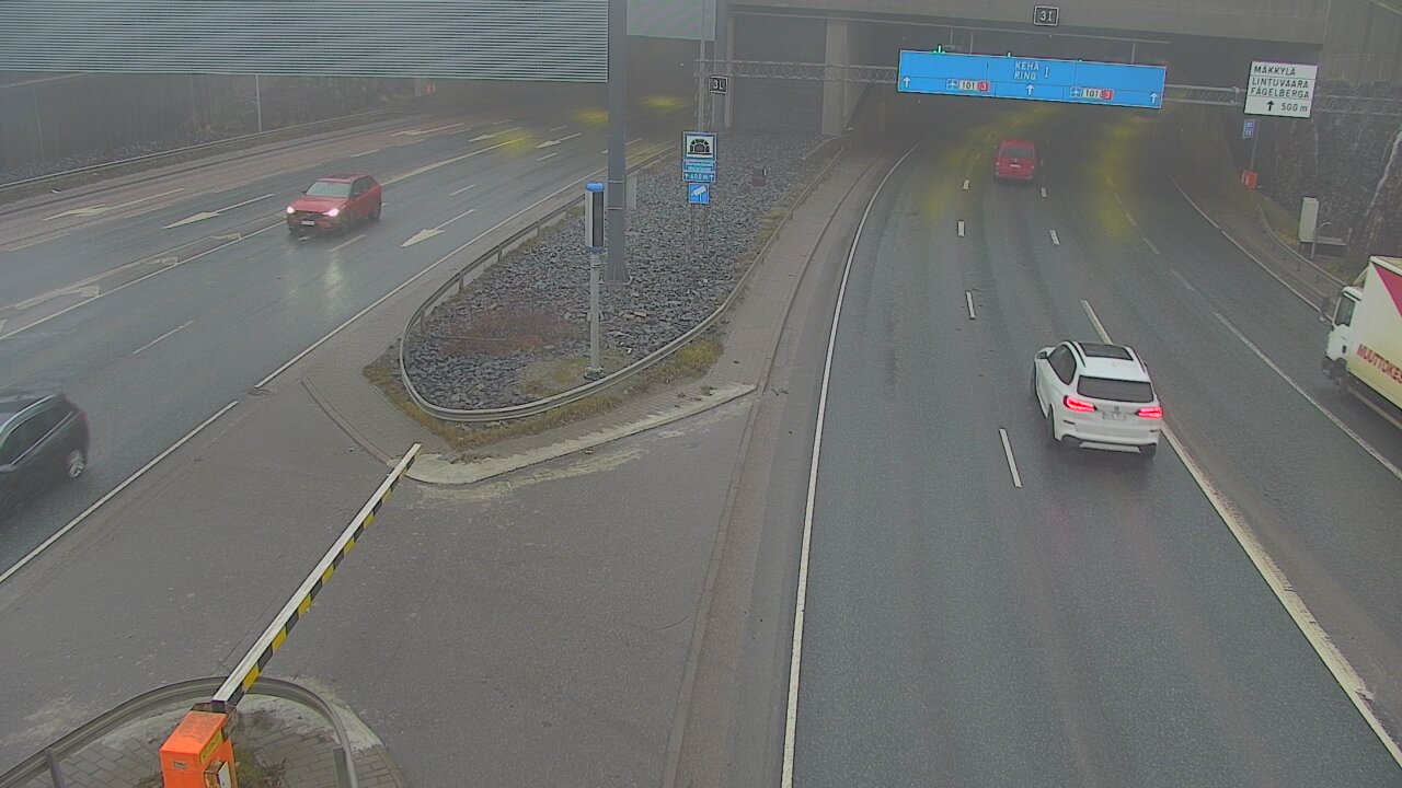 Kelikamerat Kuva Tie 101 Mestarintunneli, puomi länsi, Espoo, Uusimaa