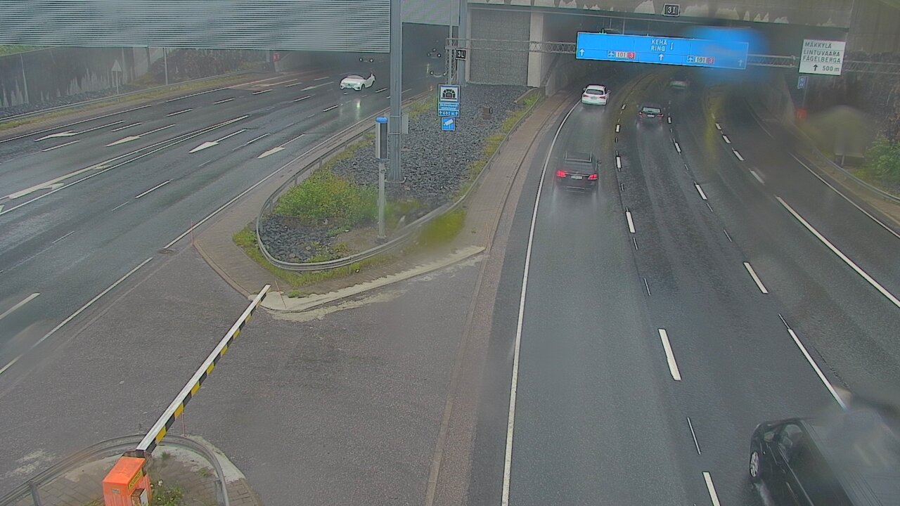 Weather Camera Image Road 101 Mestarintunneli, puomi, Espoo, Uusimaa