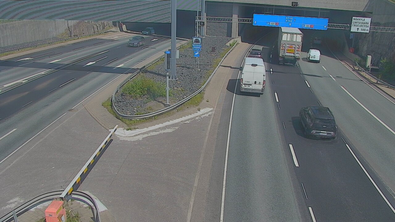Kelikamerat Kuva Tie 101 Mestarintunneli, puomi länsi, Espoo, Uusimaa