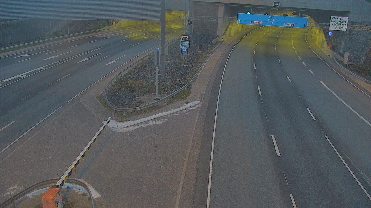 Kelikamerat Kuva Tie 101 Mestarintunneli, puomi länsi, Espoo, Uusimaa
