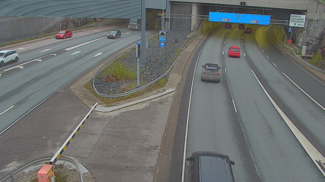 Kelikamerat Kuva Tie 101 Mestarintunneli, puomi länsi, Espoo, Uusimaa