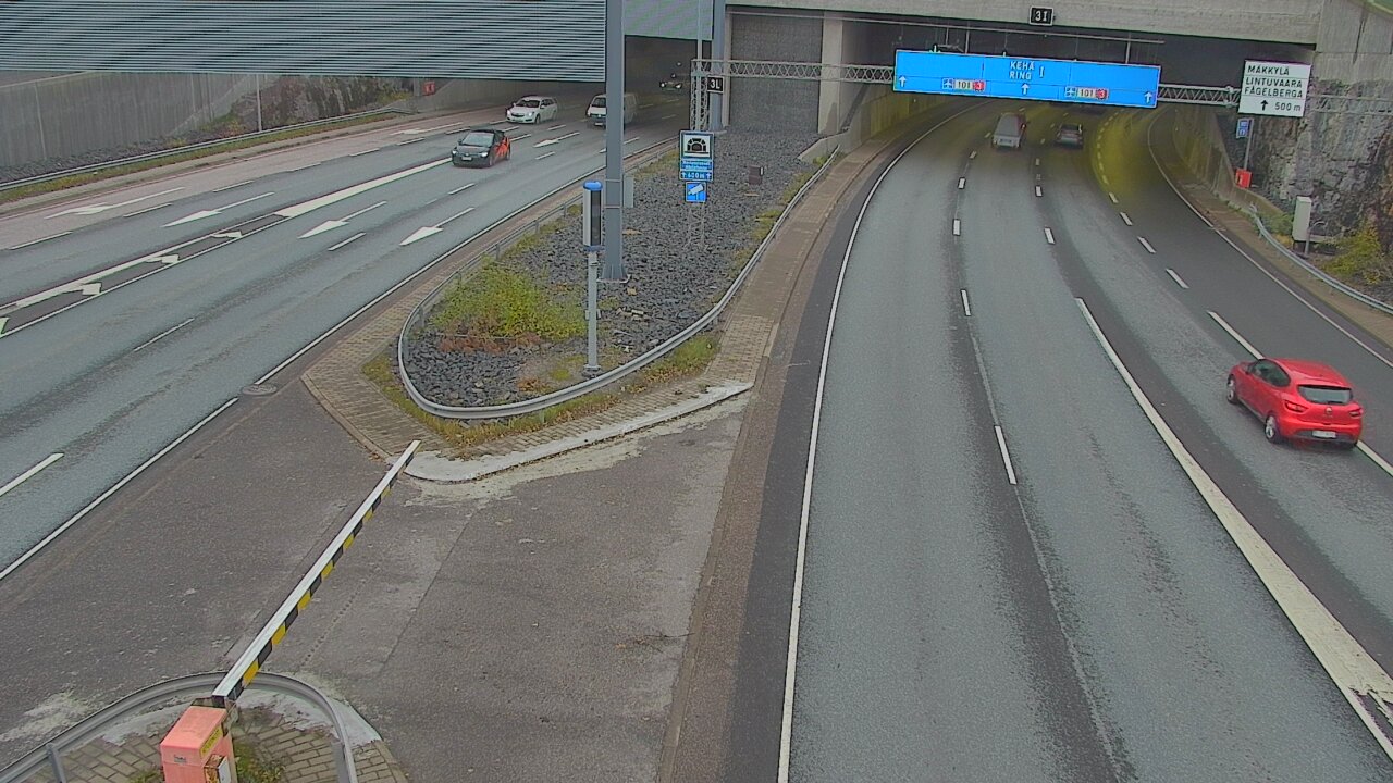 Kelikamerat Kuva Tie 101 Mestarintunneli, puomi länsi, Espoo, Uusimaa