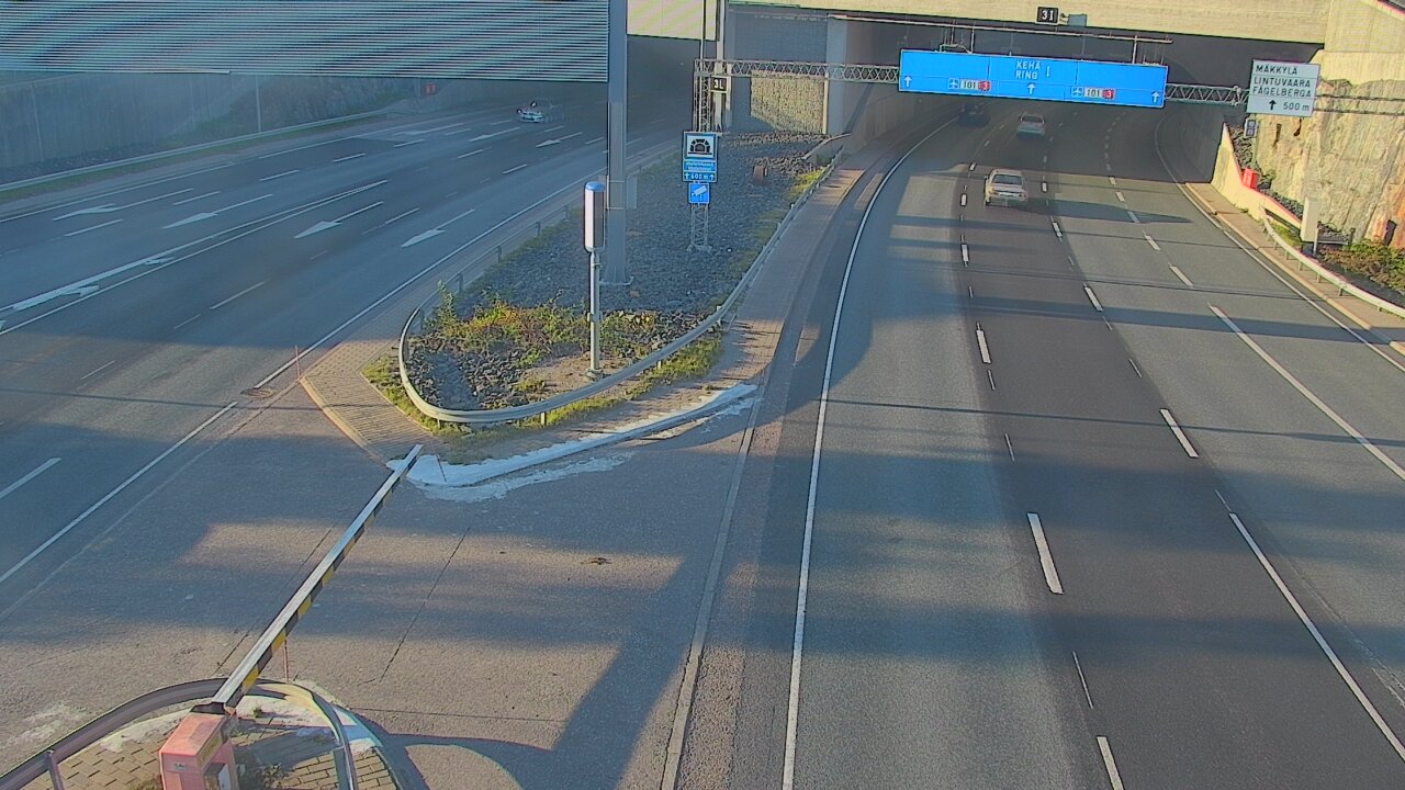 Kelikamerat Kuva Tie 101 Mestarintunneli, puomi länsi, Espoo, Uusimaa