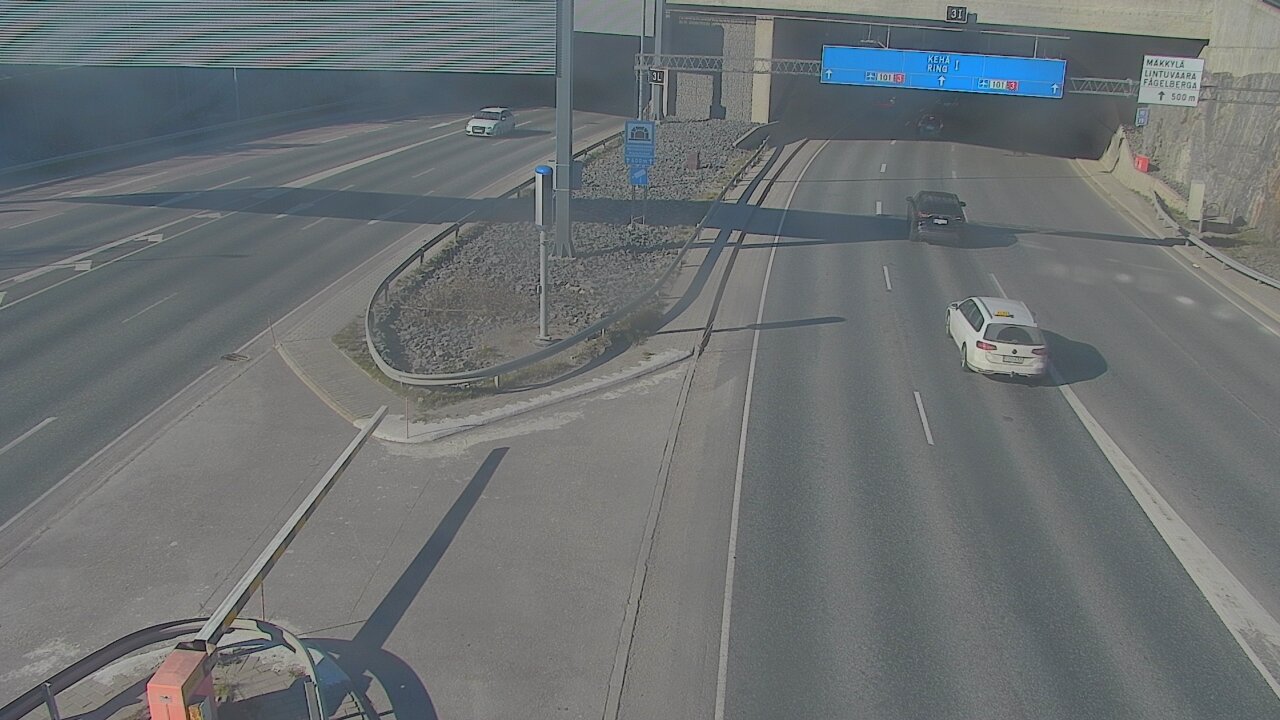 Kelikamerat Kuva Tie 101 Mestarintunneli, puomi länsi, Espoo, Uusimaa