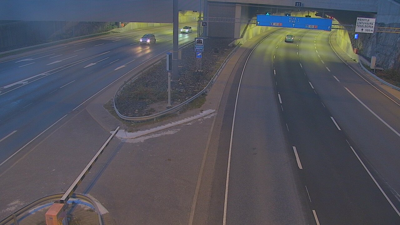 Kelikamerat Kuva Tie 101 Mestarintunneli, puomi länsi, Espoo, Uusimaa