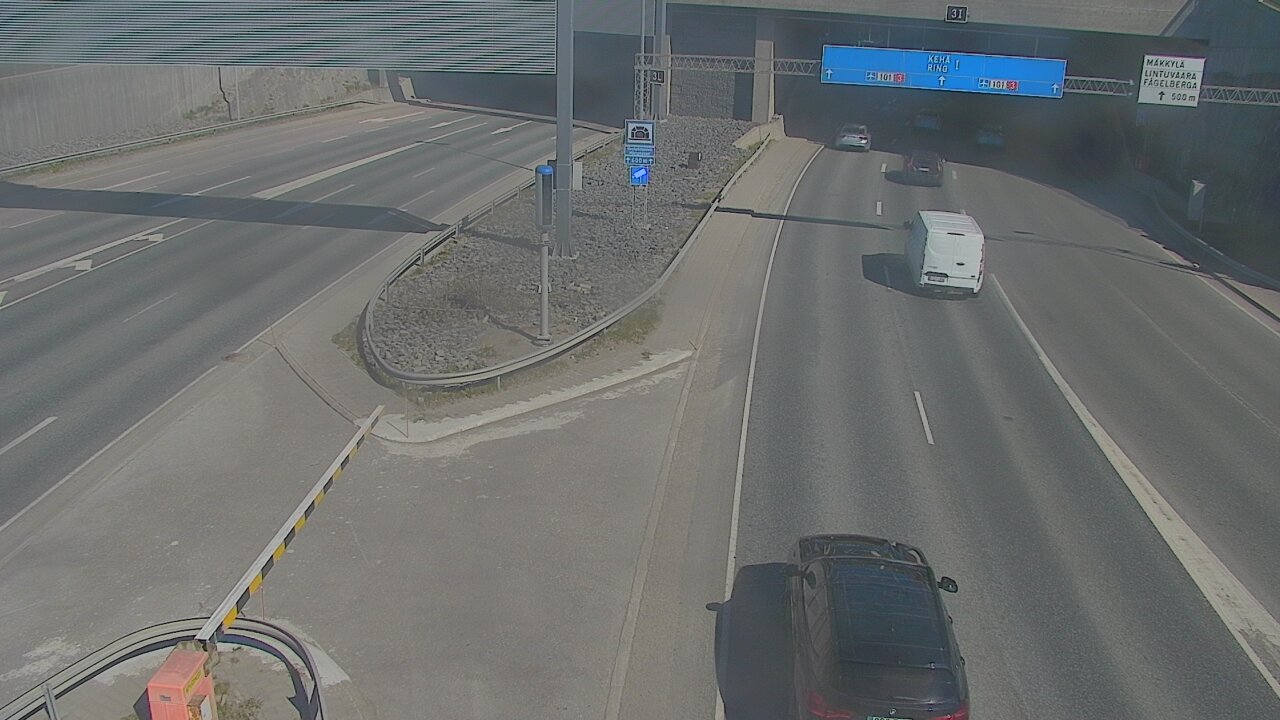 Kelikamerat Kuva Tie 101 Mestarintunneli, puomi länsi, Espoo, Uusimaa