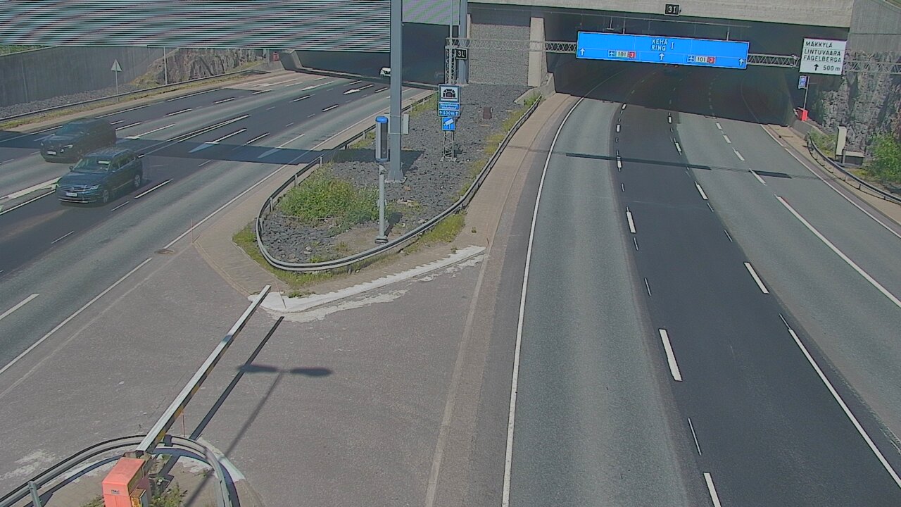 Kelikamerat Kuva Tie 101 Mestarintunneli, puomi länsi, Espoo, Uusimaa