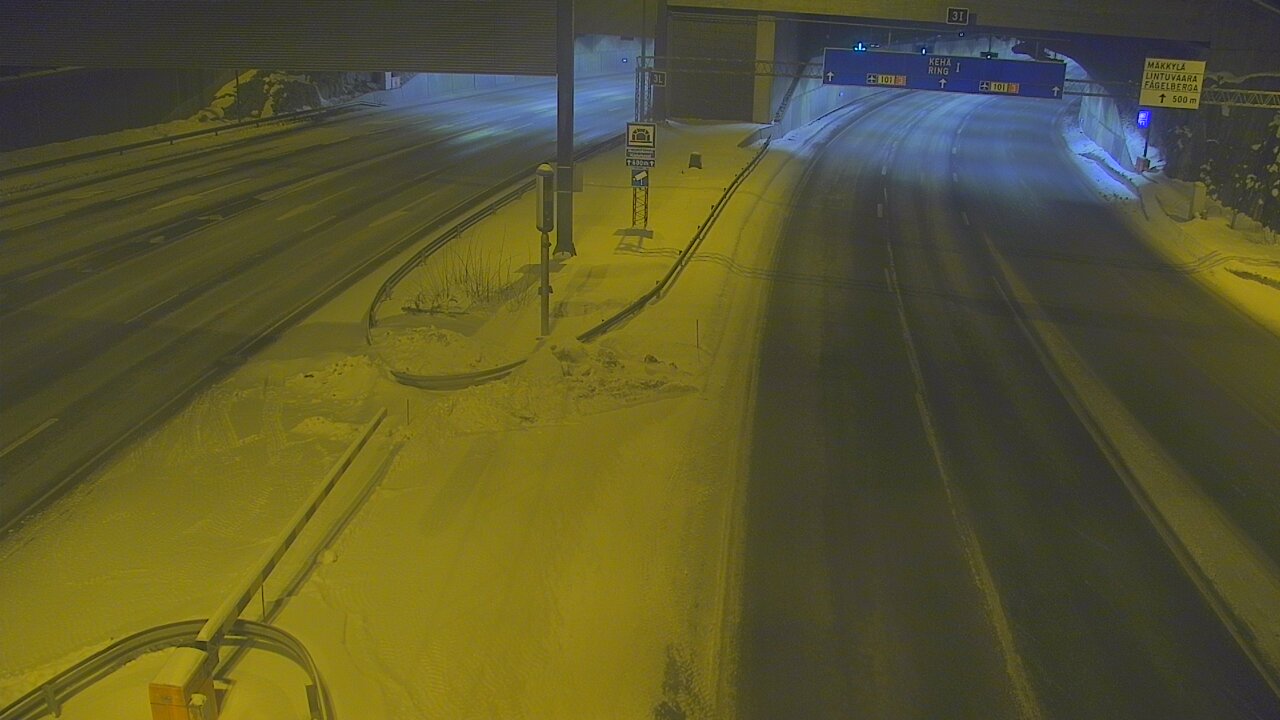 Kelikamerat Kuva Tie 101 Mestarintunneli, puomi länsi, Espoo, Uusimaa