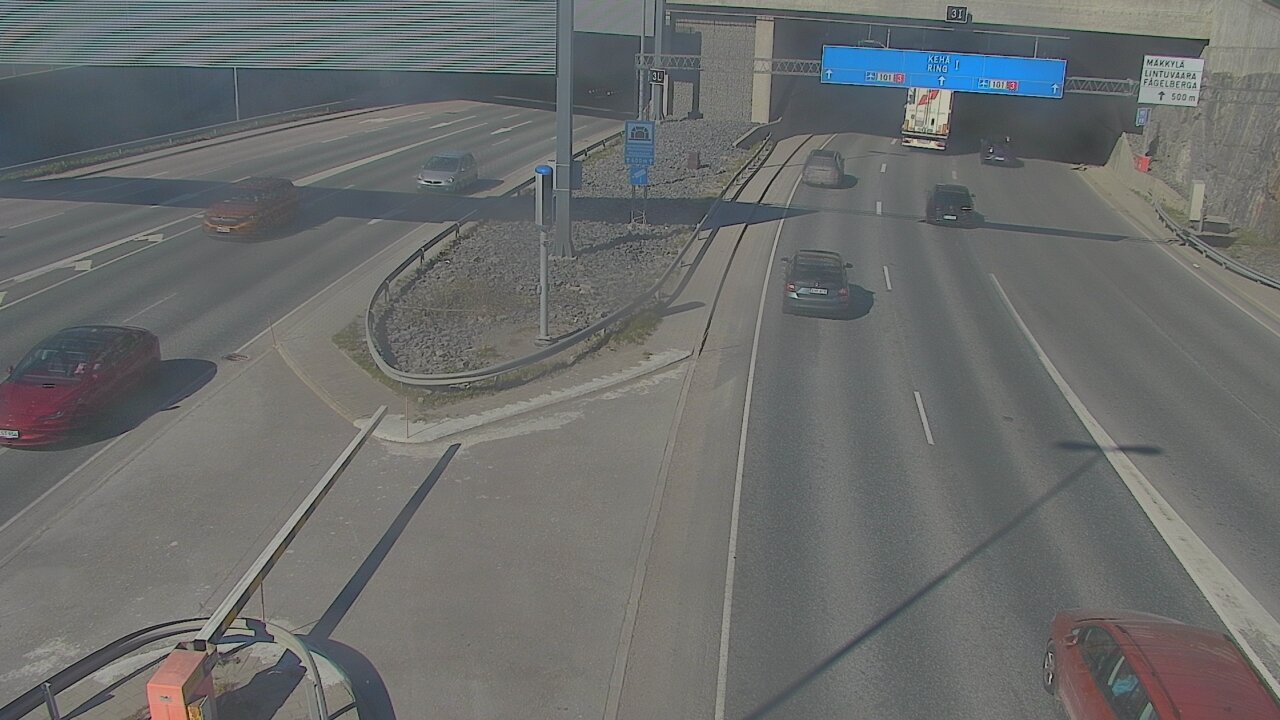 Kelikamerat Kuva Tie 101 Mestarintunneli, puomi länsi, Espoo, Uusimaa