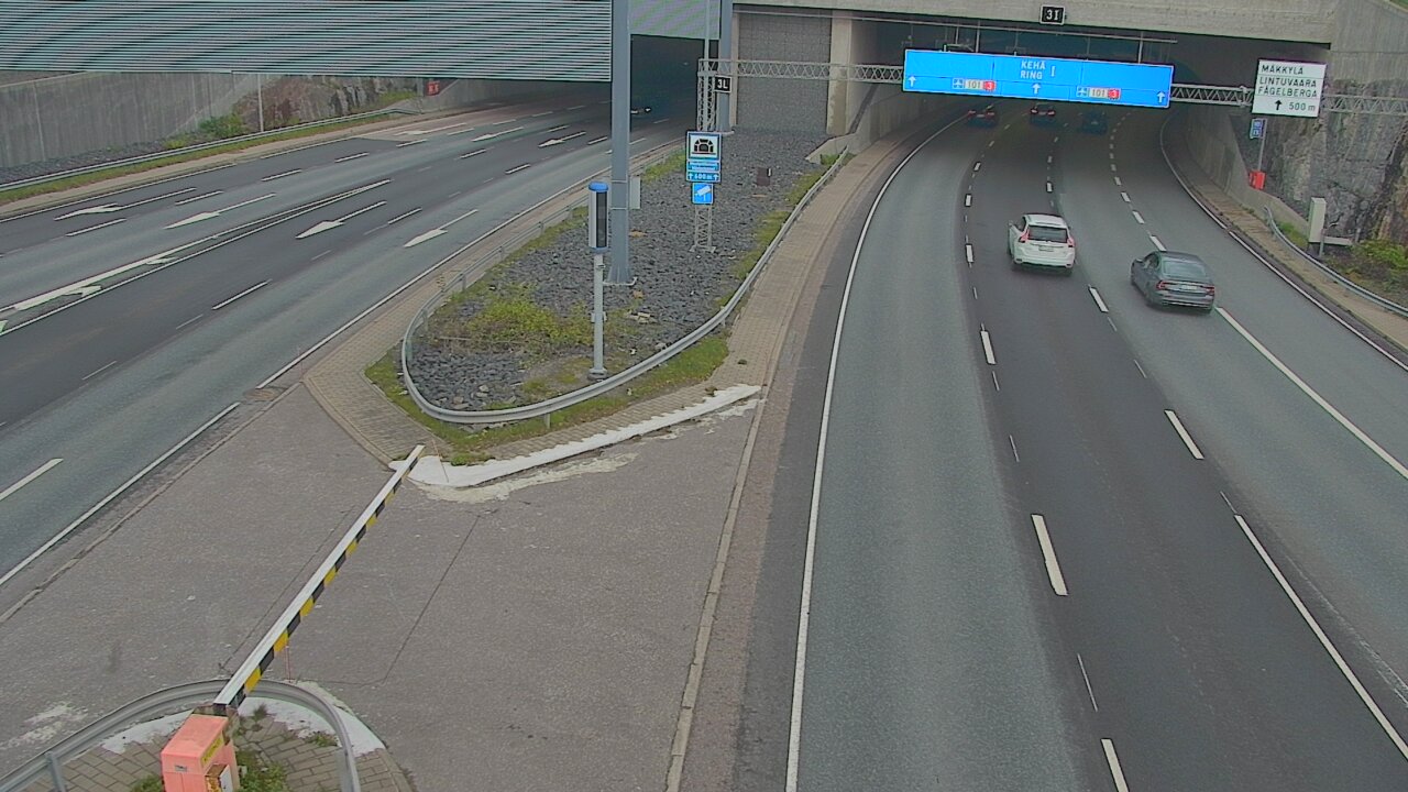 Kelikamerat Kuva Tie 101 Mestarintunneli, puomi länsi, Espoo, Uusimaa