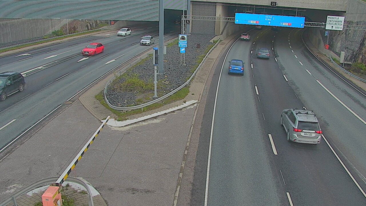 Kelikamerat Kuva Tie 101 Mestarintunneli, puomi länsi, Espoo, Uusimaa