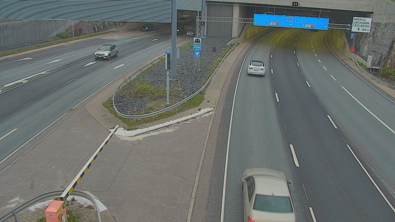 Kelikamerat Kuva Tie 101 Mestarintunneli, puomi länsi, Espoo, Uusimaa