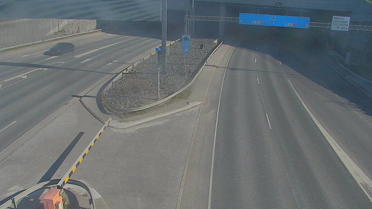 Kelikamerat Kuva Tie 101 Mestarintunneli, puomi länsi, Espoo, Uusimaa