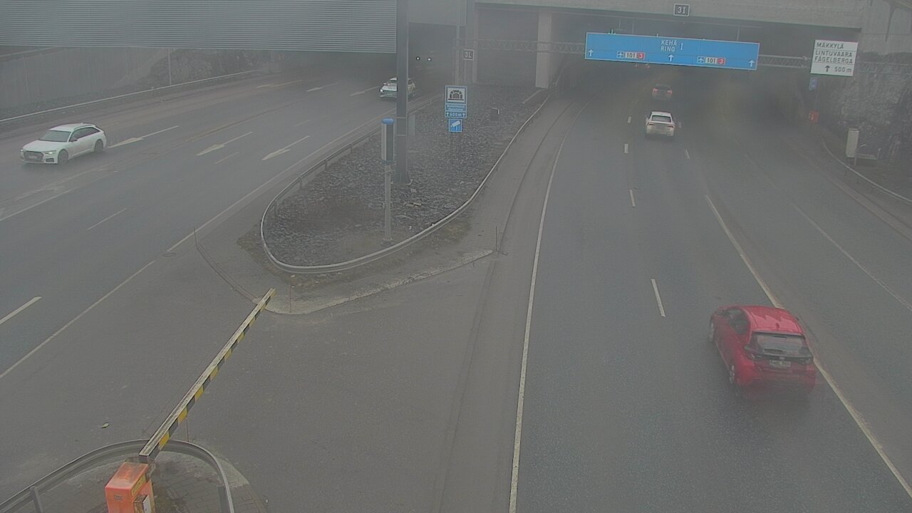 Kelikamerat Kuva Tie 101 Mestarintunneli, puomi länsi, Espoo, Uusimaa