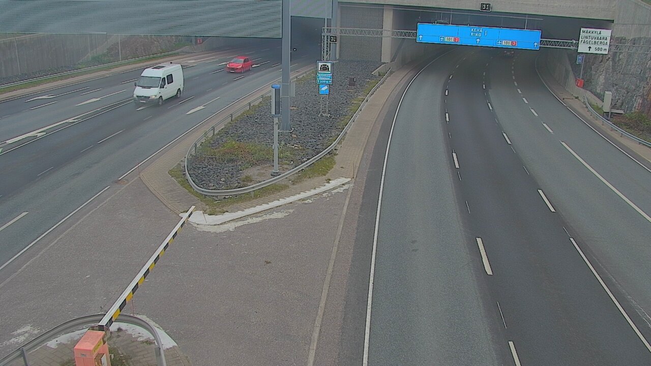 Kelikamerat Kuva Tie 101 Mestarintunneli, puomi länsi, Espoo, Uusimaa