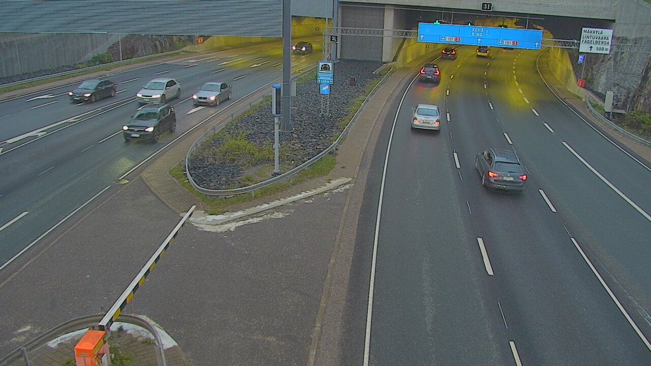 Kelikamerat Kuva Tie 101 Mestarintunneli, puomi länsi, Espoo, Uusimaa