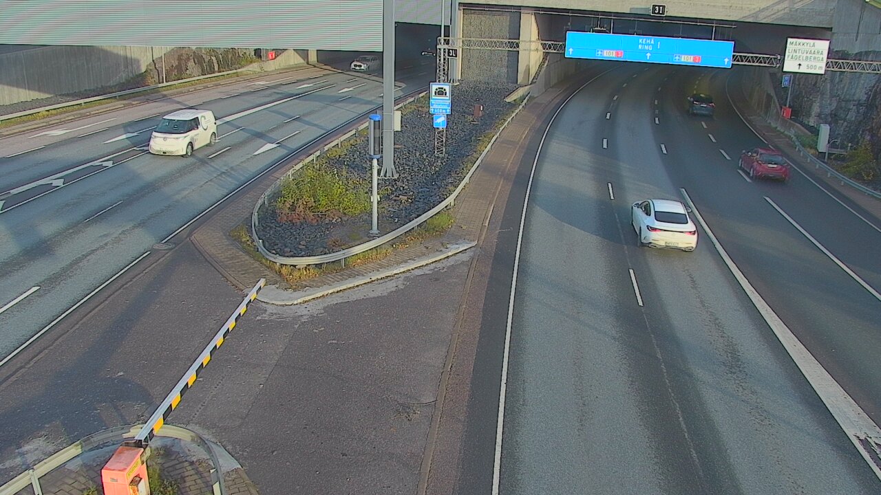 Kelikamerat Kuva Tie 101 Mestarintunneli, puomi länsi, Espoo, Uusimaa