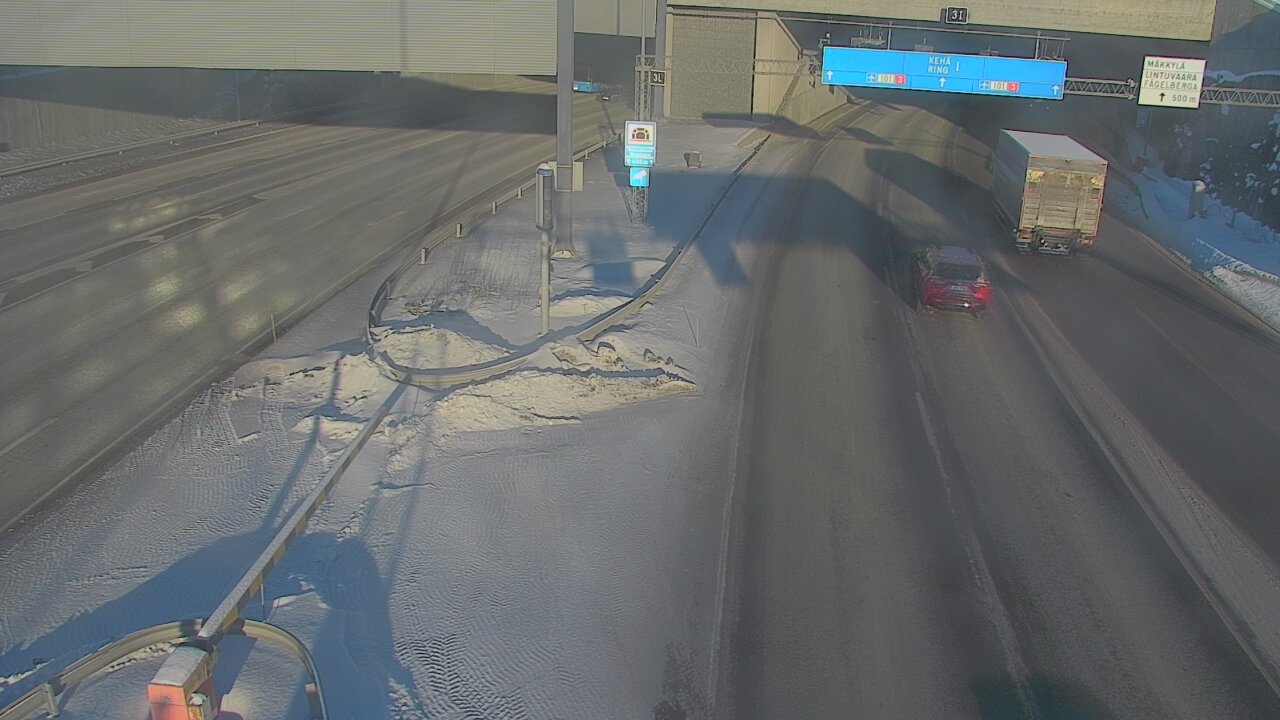Weather Camera Image Road 101 Mestarintunneli, puomi, Espoo, Uusimaa