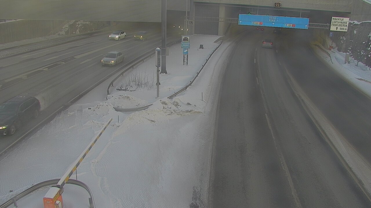 Kelikamerat Kuva Tie 101 Mestarintunneli, puomi länsi, Espoo, Uusimaa