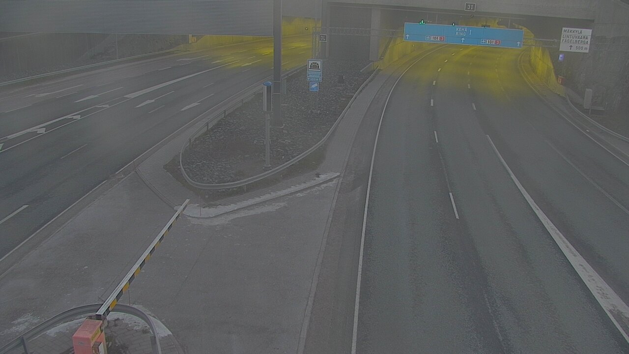 Kelikamerat Kuva Tie 101 Mestarintunneli, puomi länsi, Espoo, Uusimaa