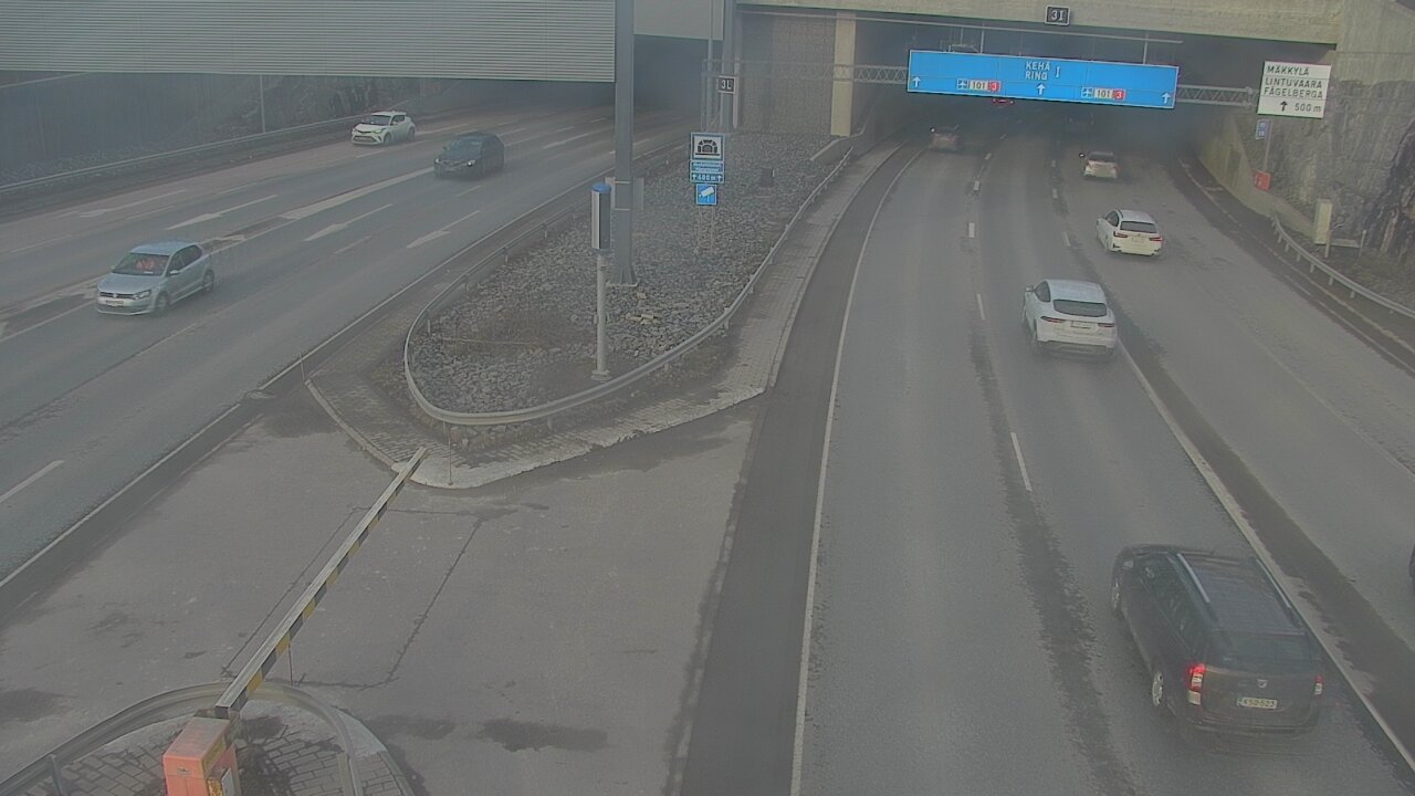 Kelikamerat Kuva Tie 101 Mestarintunneli, puomi länsi, Espoo, Uusimaa