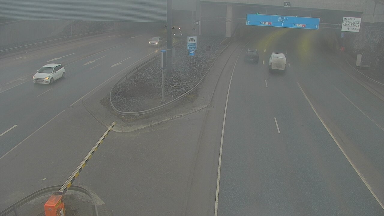 Kelikamerat Kuva Tie 101 Mestarintunneli, puomi länsi, Espoo, Uusimaa