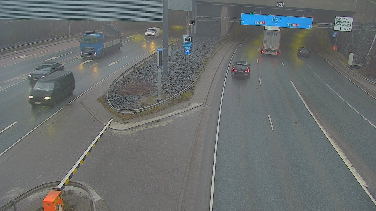 Kelikamerat Kuva Tie 101 Mestarintunneli, puomi länsi, Espoo, Uusimaa