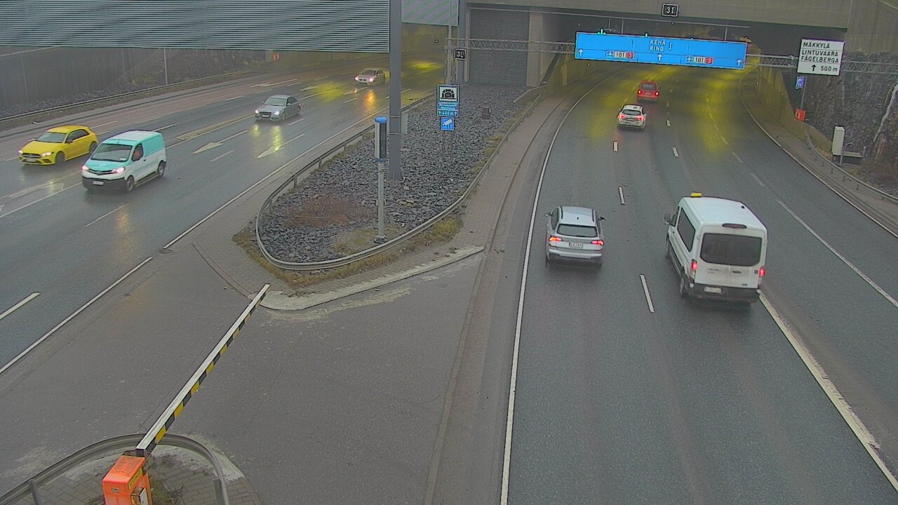 Kelikamerat Kuva Tie 101 Mestarintunneli, puomi länsi, Espoo, Uusimaa