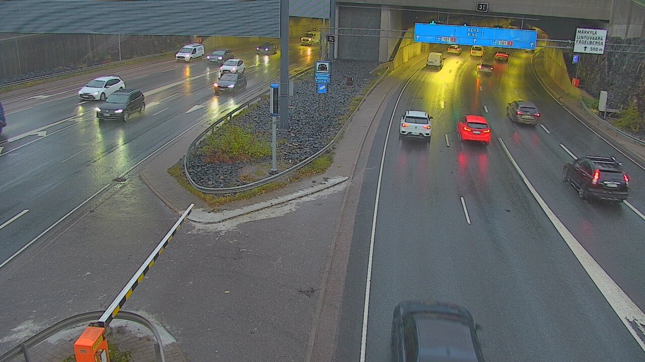 Kelikamerat Kuva Tie 101 Mestarintunneli, puomi länsi, Espoo, Uusimaa