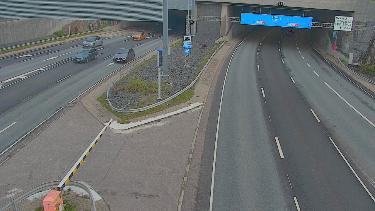 Kelikamerat Kuva Tie 101 Mestarintunneli, puomi länsi, Espoo, Uusimaa
