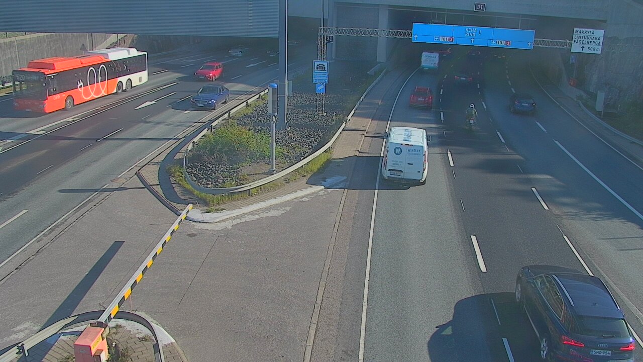 Kelikamerat Kuva Tie 101 Mestarintunneli, puomi länsi, Espoo, Uusimaa