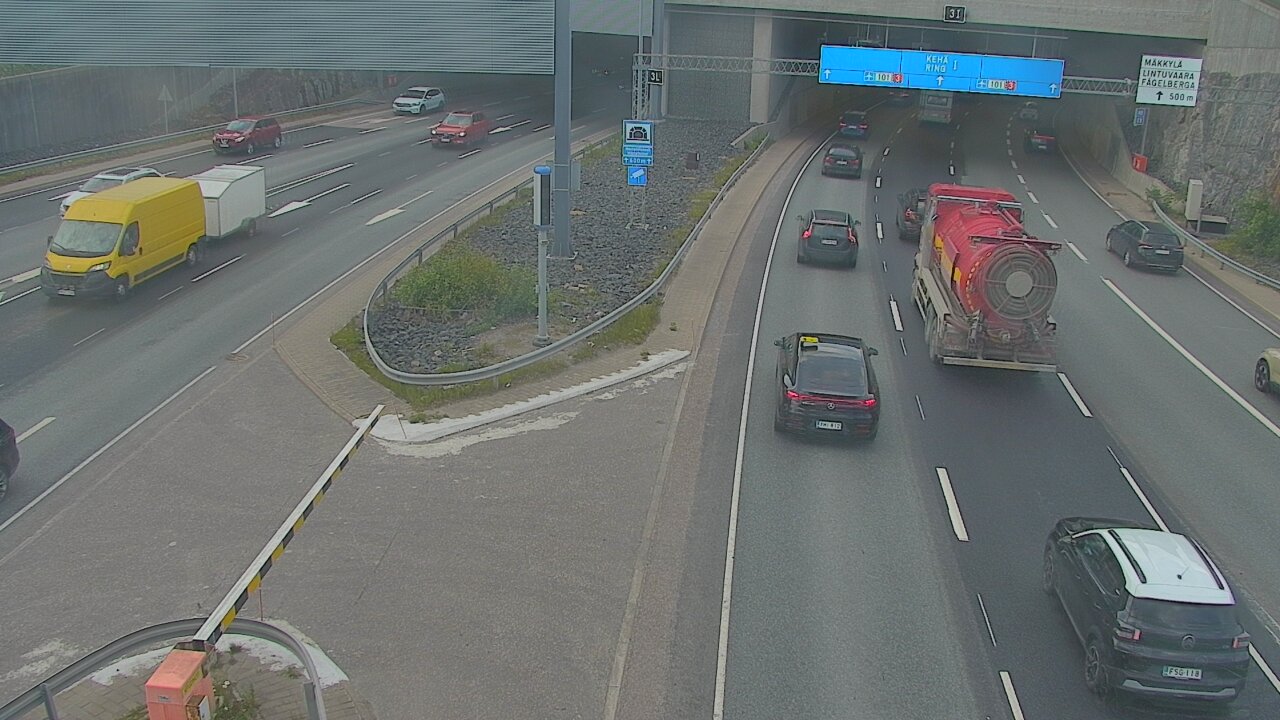 Kelikamerat Kuva Tie 101 Mestarintunneli, puomi länsi, Espoo, Uusimaa