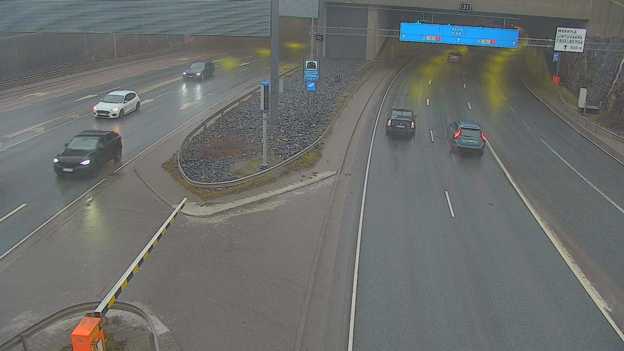 Kelikamerat Kuva Tie 101 Mestarintunneli, puomi länsi, Espoo, Uusimaa