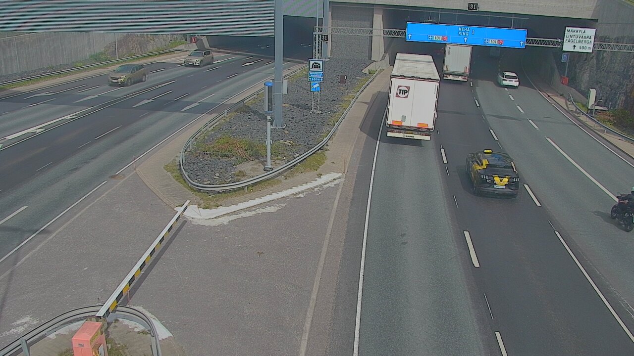 Kelikamerat Kuva Tie 101 Mestarintunneli, puomi länsi, Espoo, Uusimaa