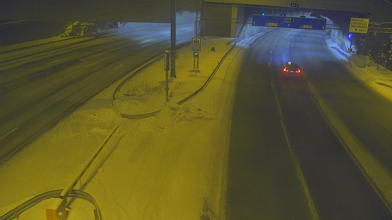 Kelikamerat Kuva Tie 101 Mestarintunneli, puomi länsi, Espoo, Uusimaa