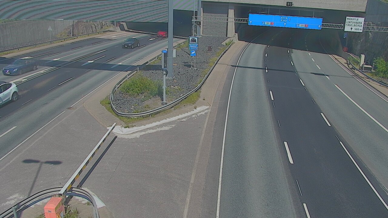 Kelikamerat Kuva Tie 101 Mestarintunneli, puomi länsi, Espoo, Uusimaa