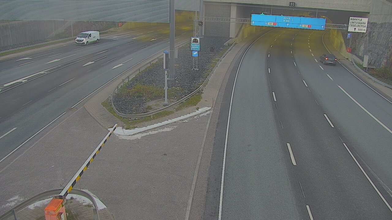 Weather Camera Image Väg 101 Mestarintunneli, puomi, Espoo, Uusimaa