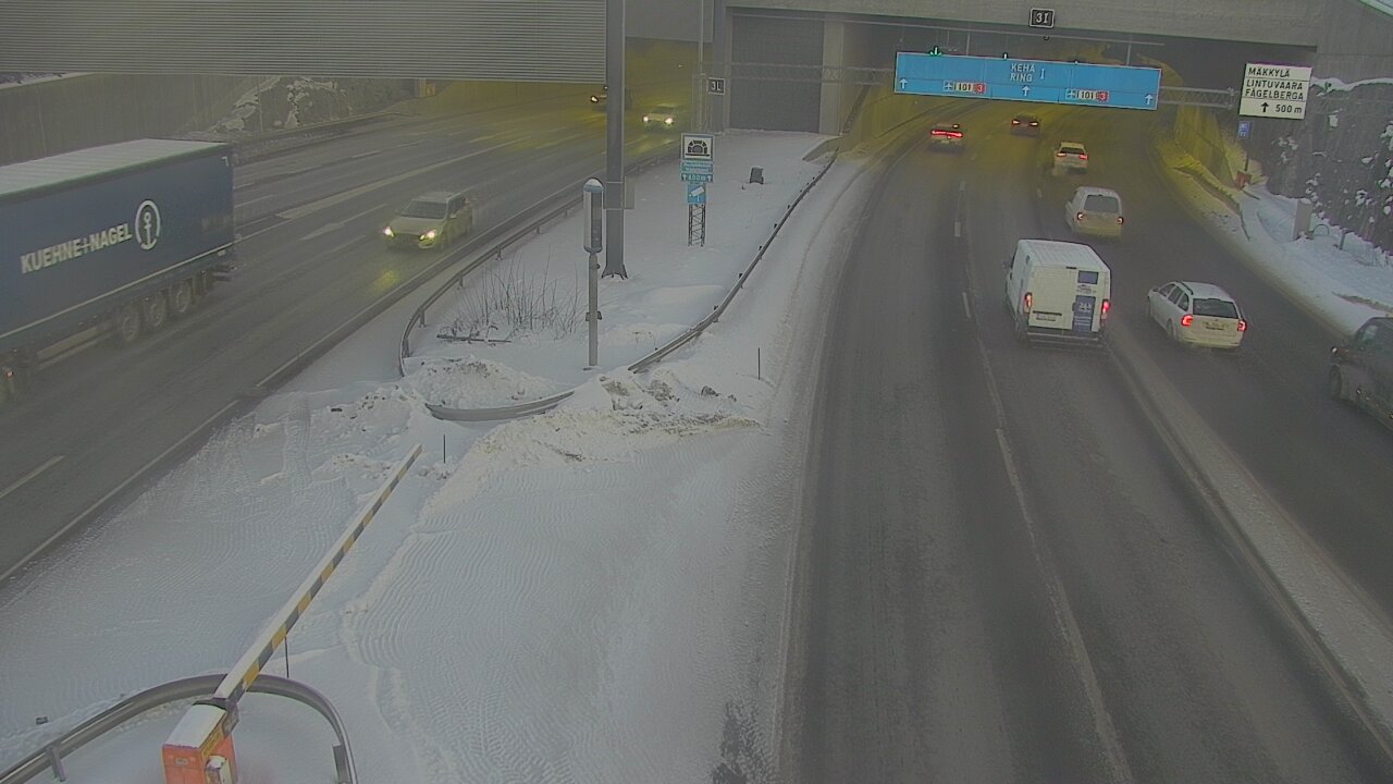 Kelikamerat Kuva Tie 101 Mestarintunneli, puomi länsi, Espoo, Uusimaa