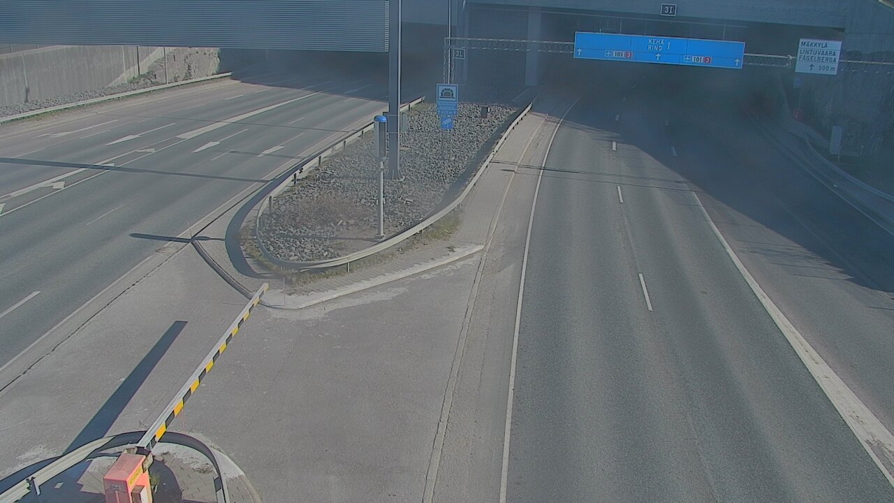 Kelikamerat Kuva Tie 101 Mestarintunneli, puomi länsi, Espoo, Uusimaa