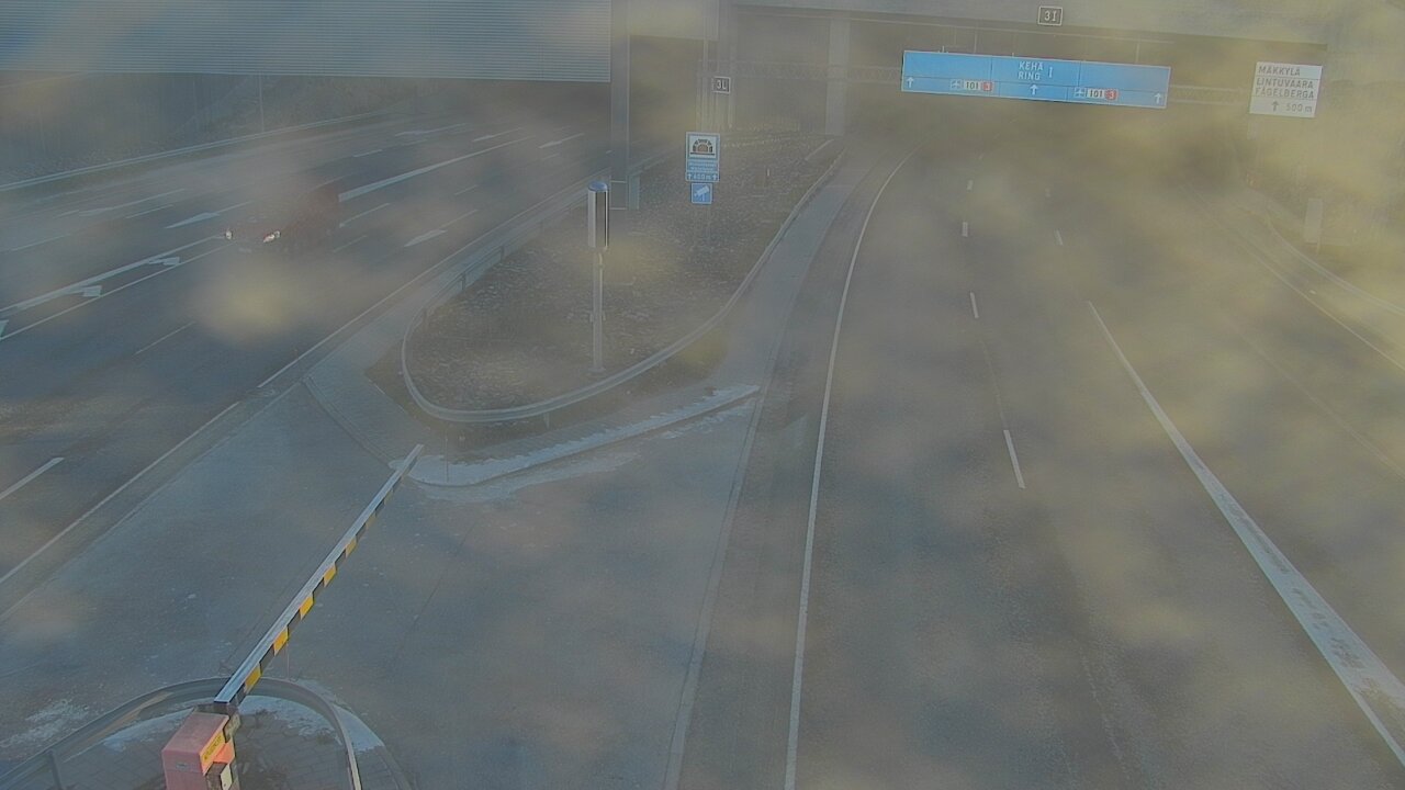 Kelikamerat Kuva Tie 101 Mestarintunneli, puomi länsi, Espoo, Uusimaa