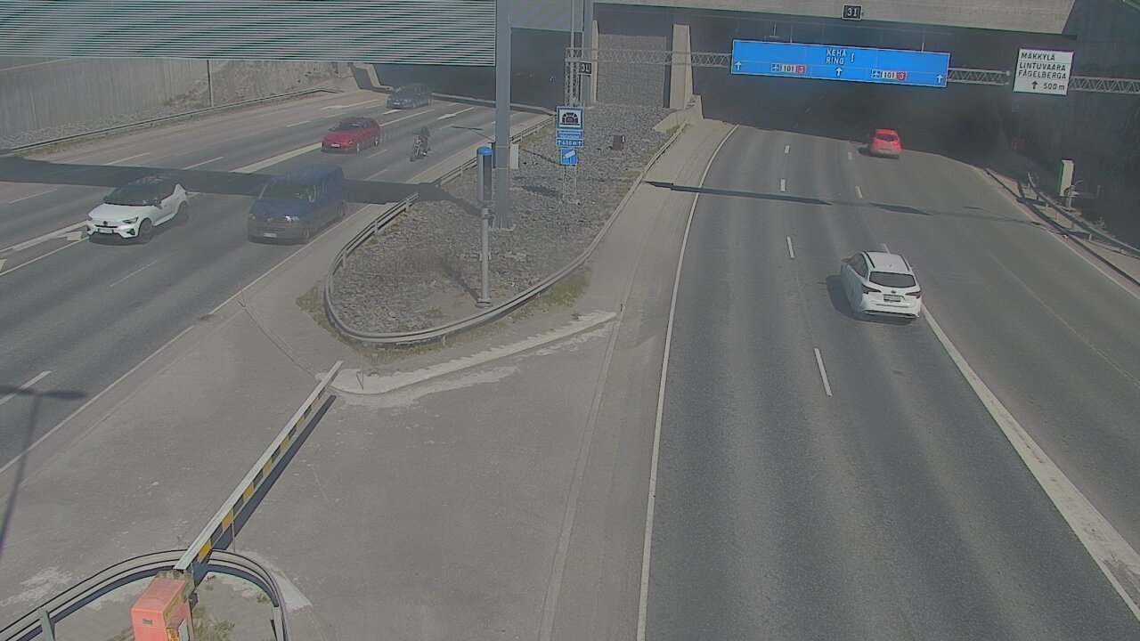 Kelikamerat Kuva Tie 101 Mestarintunneli, puomi länsi, Espoo, Uusimaa
